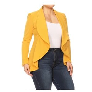 Womens Plain Cropped Slim Fit Blazer Suit Work Formal Coat Ladies Jacket Tops